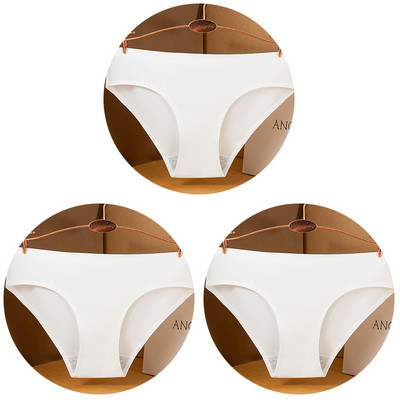 3 kom/set Seksi ženske gaćice velike veličine Ice Silk Bešavne M-3XL donje rublje Jednobojne udobne mekane gaćice Žensko donje rublje