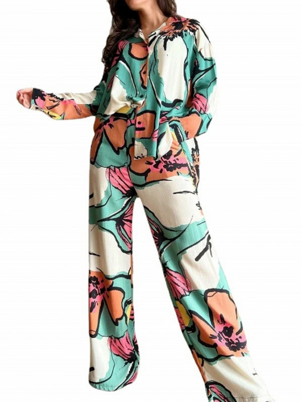 2-dijelni ženski kompleti 2023 Ljeto Proljeće Bluza Košulja Odijelo Majice i hlače Odijela Dvodijelni komplet Trenirka