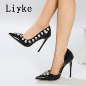 Liyke, în stil de primăvară, cu diamante de cristal, pantofi sexy pentru femei, cu vârf ascuțit, cu toc înalt, pantofi cu toc înalt, Escarpins pentru femei, gheare