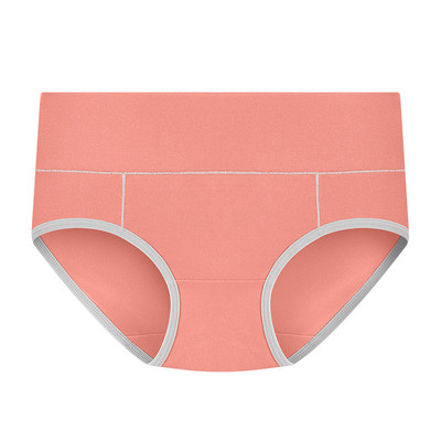 Chiloți din bumbac de dimensiuni plus mari, pentru femei, confortabili, cu talie mijlocie, chiloți respirabili, de culoare uni, lenjerie intimă elastică pentru doamne M-5XL