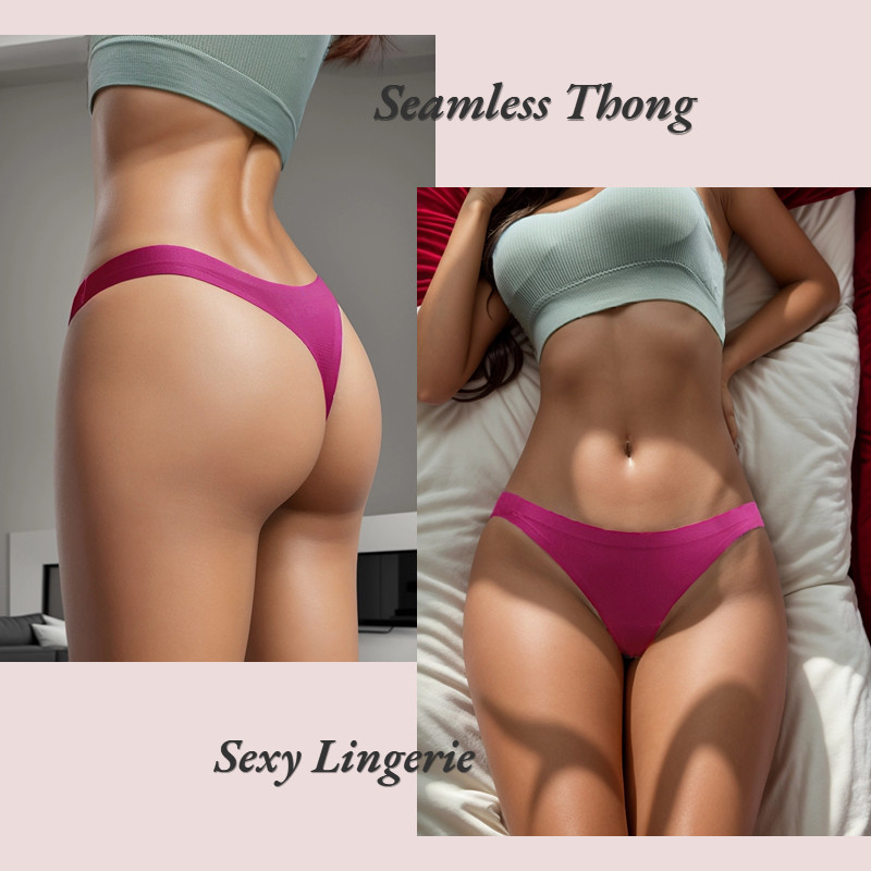 5PCS/Set Seksi donje rublje Ženske gaćice Bešavne jednobojne ženske donje rublje Elastično iskušenje tange za ženske modne g-stringe