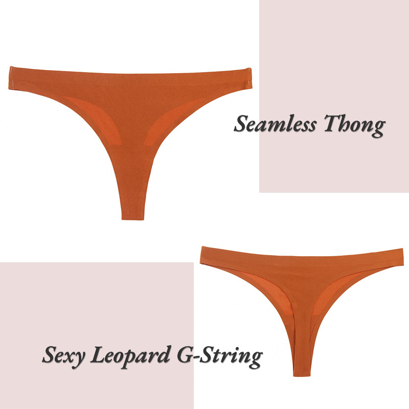 5PCS/Set Seksi donje rublje Ženske gaćice Bešavne jednobojne ženske donje rublje Elastično iskušenje tange za ženske modne g-stringe