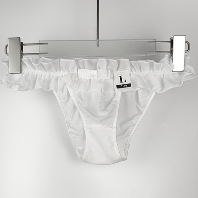 Nové dámske spodné prádlo v japonskom štýle s nízkym pásom, šifónové záhyby, mašľa, Lolita, priedušné tenké nohavičky s vlnitým okrajom A96