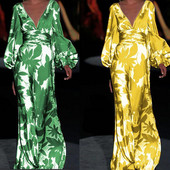 Haljina s V-izrezom. Veleprodajna ponuda haljina za žene, duge haljine velikih veličina