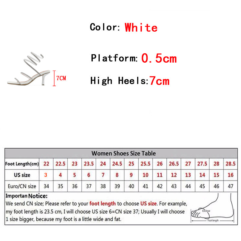 Liyke Summer 7CM Gladiator Sandals Women Fashion Crystal Slip On Glezne Curea Toc înalt Pantofi de rochie de petrecere Sandalias De Mujer