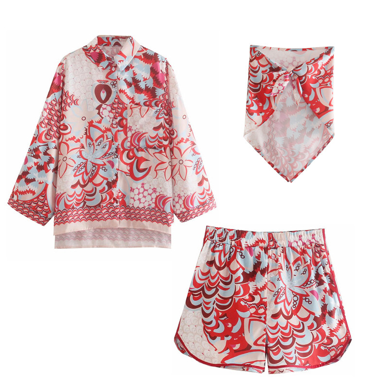 2023 Dámske jesenné obleky, blúzka, košeľa + široké nohavice s vysokým pásom, módne dámske nohavice, 2 kusy, ženskosť, voľné oblečenie