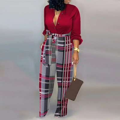 Γυναικεία Ολόσωμη φόρμα με κορδόνια με κορδόνι με βαθύ λαιμόκοψη, One Piece, άνοιξη, φθινόπωρο, γυναικείες φόρμες 2022 Fashion Lady Jumpsuits Streetwear