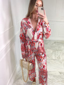 Ženski modni ležerni kombinezon s V izrezom i dugim rukavima ženski vintage kombinezon ženski elegantni ravni kombinezon