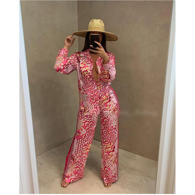 Felyn 2022 Novelty Chic Design 2 τμχ Γυναικείο Σετ Μπλούζα με στάμπα πολυτελείας και μακρύ παντελόνι Καλοκαιρινά χαλαρά ρούχα