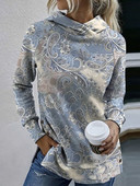 Pulover de toamnă Hanorac de stradă pentru femei Pulover cu mânecă lungă imprimat Pulover cu glugă pentru femei Punk Pulovere largi