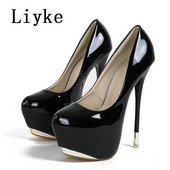 Dámske sexy sandále na platforme s okrúhlou špičkou, červené, veľkosť 35-42, ultra vysoké podpätky