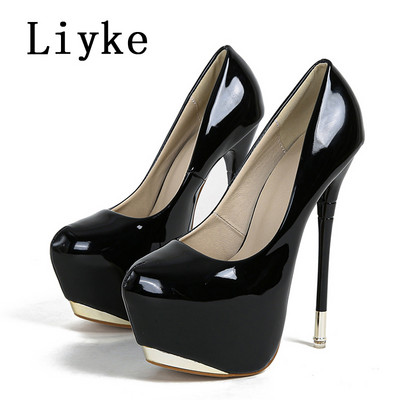 Dámske sexy sandále na platforme s okrúhlou špičkou, červené, veľkosť 35-42, ultra vysoké podpätky