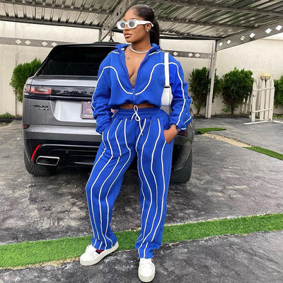 Jocoo Jolee Dvojdielne outfity pre ženy, súpravy spoločenských nohavíc, dámske teplákové súpravy, zladené oblečenie, tepláková súprava