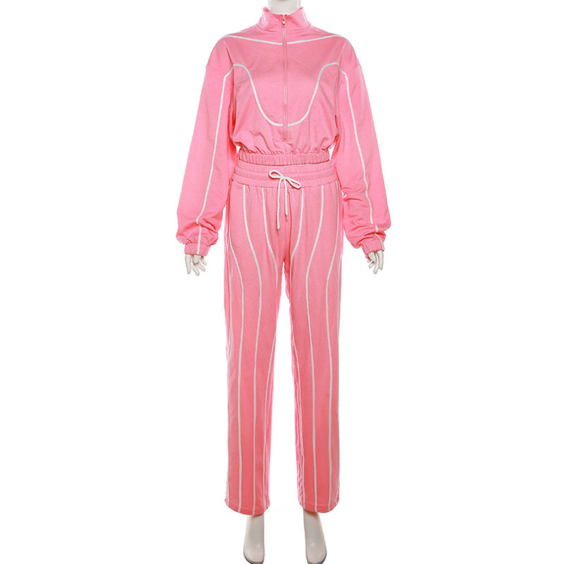 Jocoo Jolee Dvojdielne outfity pre ženy, súpravy spoločenských nohavíc, dámske teplákové súpravy, zladené oblečenie, tepláková súprava