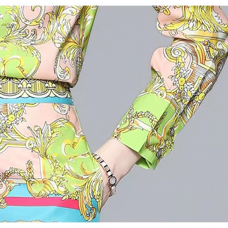 IVY HE Visoka kvaliteta 2022. Žensko odijelo s hlačama Odjeća Košulja s reverom za pistu Visoki struk Hlače širokih nogavica Žensko odijelo ZAfu Traf