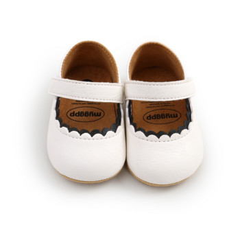 Нови бебешки обувки Обувки за момче, момиче, кожена гумена подметка, противоплъзгаща се за малко дете, първи прохождащи, обувки за новородено момиче, мокасини
