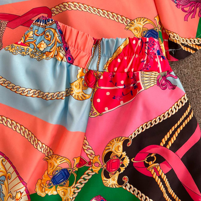 Trening pentru femei, cu imprimeu floral, elegant, de epocă, cămăși lejere, topuri și pantaloni, set de 2 piese pentru femei, pentru petrecere pe plajă, nou