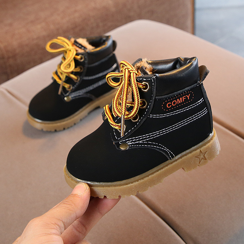 Φθινοπωρινές Χειμερινές Παιδικές Κοντές Μπότες Παιδικά Παπούτσια Μόδα Αντιολισθητικά Μικρά Κοριτσίστικα Ζεστά Μποτάκια Χιονιού Δερμάτινα για αγόρια Αθλητικά Παπούτσια Casual