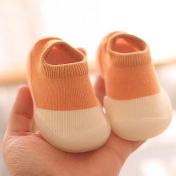 Бебешки чорапи Обувки Съвпадение на цвета на бебето Сладки детски обувки за момчета Кукла Детски маратонки на пода с мека подметка BeBe Малки момичета Първи проходилки