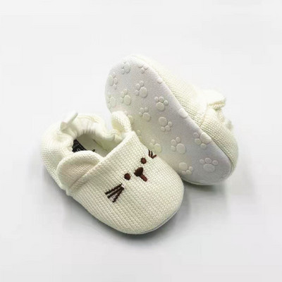 Papuci adorabili pentru bebeluși pentru copii mici, băieți, fetițe, pantofi tricot pentru pătuț, papuci de copii drăguți de desene animate, anti-alunecare, prewalker