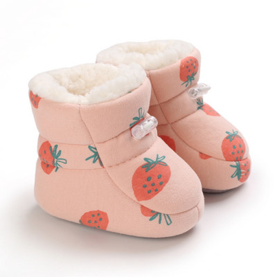 2022 Winter Snow Baby Boots Πολλαπλά χρώματα Μπάλες ζεστού χνούδι Εσωτερική κολλοειδής σόλα σωματιδίων Βρεφικά παπούτσια για νεογέννητα νήπια