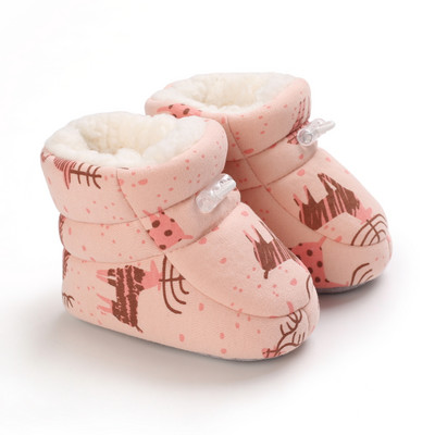 2022 Winter Snow Baby Boots Πολλαπλά χρώματα Μπάλες ζεστού χνούδι Εσωτερική κολλοειδής σόλα σωματιδίων Βρεφικά παπούτσια για νεογέννητα νήπια