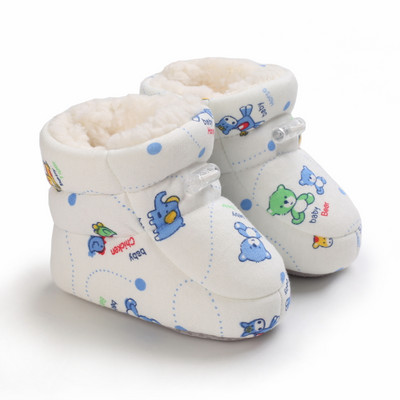 2022 Winter Snow Baby Boots Πολλαπλά χρώματα Μπάλες ζεστού χνούδι Εσωτερική κολλοειδής σόλα σωματιδίων Βρεφικά παπούτσια για νεογέννητα νήπια