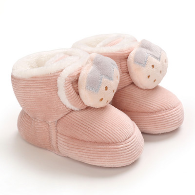2022 Winter Snow Baby Boots Πολλαπλά χρώματα Μπάλες ζεστού χνούδι Εσωτερική κολλοειδής σόλα σωματιδίων Βρεφικά παπούτσια για νεογέννητα νήπια