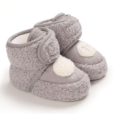 2022 Winter Snow Baby Boots Πολλαπλά χρώματα Μπάλες ζεστού χνούδι Εσωτερική κολλοειδής σόλα σωματιδίων Βρεφικά παπούτσια για νεογέννητα νήπια
