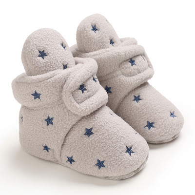 2022 Winter Snow Baby Boots Πολλαπλά χρώματα Μπάλες ζεστού χνούδι Εσωτερική κολλοειδής σόλα σωματιδίων Βρεφικά παπούτσια για νεογέννητα νήπια