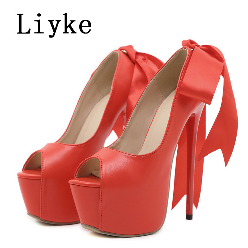 Liyke Tocuri înalte roșii pentru femei 2023, noi, sexy, peep toe, pentru petrecerea de nuntă, pantofi de striptease de mătase, cu dantelă, cu platformă, sandale stiletto