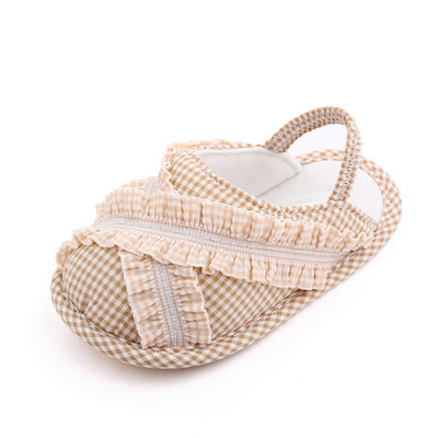 Detské dievčenské topánky, balerínky pre batoľatá, prémiové mäkké gumené podrážky s protišmykovou letnou kvetinovou čipkou, prvé chodítko