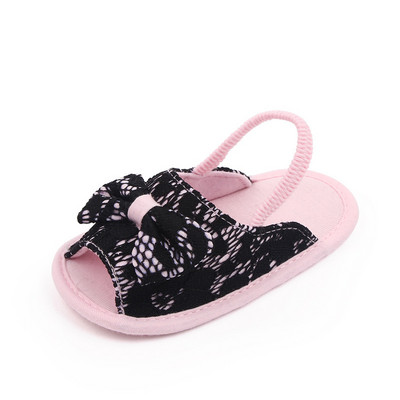 Detské dievčenské topánky, balerínky pre batoľatá, prémiové mäkké gumené podrážky s protišmykovou letnou kvetinovou čipkou, prvé chodítko