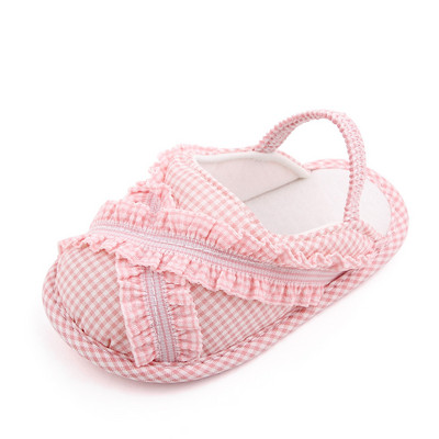 Detské dievčenské topánky, balerínky pre batoľatá, prémiové mäkké gumené podrážky s protišmykovou letnou kvetinovou čipkou, prvé chodítko