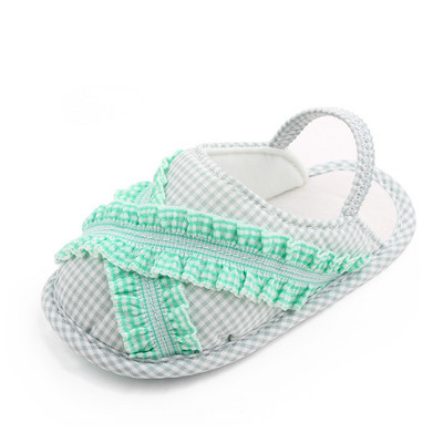 Detské dievčenské topánky, balerínky pre batoľatá, prémiové mäkké gumené podrážky s protišmykovou letnou kvetinovou čipkou, prvé chodítko