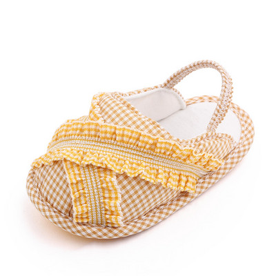 Detské dievčenské topánky, balerínky pre batoľatá, prémiové mäkké gumené podrážky s protišmykovou letnou kvetinovou čipkou, prvé chodítko