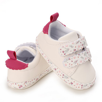 Модни бебешки обувки Детски бели спортни обувки за момичета Меки обувки Бебешки прохождащи деца Първи проходилки Детски маратонки Ежедневни обувки за бебета