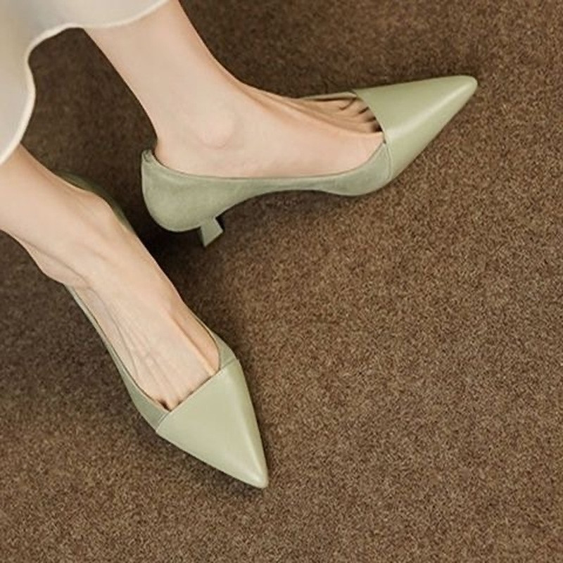 2022, pantofi noi pentru femei, pantofi de barcă cu vârf ascuțit, pantofi de rochie cu toc înalt, pantofi de rochie cu vârf negru, pantofi de birou pentru femei, pantofi pentru femei