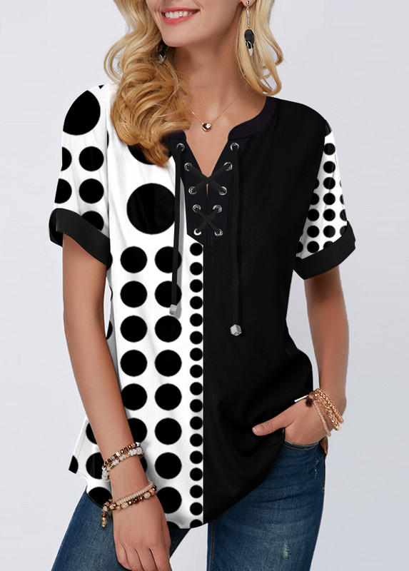 Dámske topy s výstrihom do V, voľné, ležérne, letné, predĺžené, 4xl, 5x, pulóvre, blúzka, košeľa s potlačou v štýle Boho, čipkované, spájanie, 2020, ležérne, nové, dámske tričko