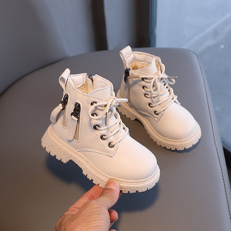 Gumene čizme za djecu Dječaci Čizme za plimu Jesen Zima Tople pamučne gležnjače za vrtić Djevojčice Dječje čizme s dvostrukim patentnim zatvaračem Novo