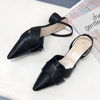 Ženske cipele Pumparice Špice Debele pete Proljetne ženske niske natikače Ležerne 2023. Velika gladijatorska peta Zapatos Mujer