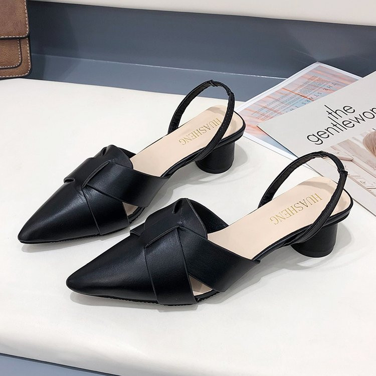 Ženske cipele Pumparice Špice Debele pete Proljetne ženske niske natikače Ležerne 2023. Velika gladijatorska peta Zapatos Mujer