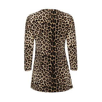 Yitonglian Winter New Style Chic Leopard Golden Chain μπλούζες για γυναίκες Fashion Plus Size Casual πάρτι μπλούζα πουκάμισο H407