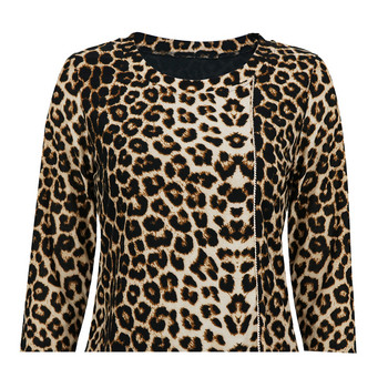 Yitonglian Winter New Style Chic Leopard Golden Chain μπλούζες για γυναίκες Fashion Plus Size Casual πάρτι μπλούζα πουκάμισο H407