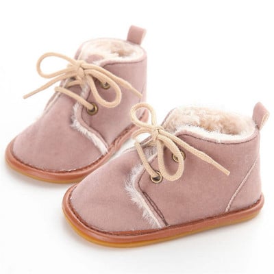 Νέα Snow Baby Booties Παπούτσια Boy Boy Girl Παπούτσια Κούνιας Χειμώνας Ζεστή Βαμβακερή Αντιολισθητική Σόλα Νεογέννητα νήπια First Walkers Παπούτσια