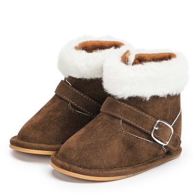 Νέα Snow Baby Booties Παπούτσια Boy Boy Girl Παπούτσια Κούνιας Χειμώνας Ζεστή Βαμβακερή Αντιολισθητική Σόλα Νεογέννητα νήπια First Walkers Παπούτσια