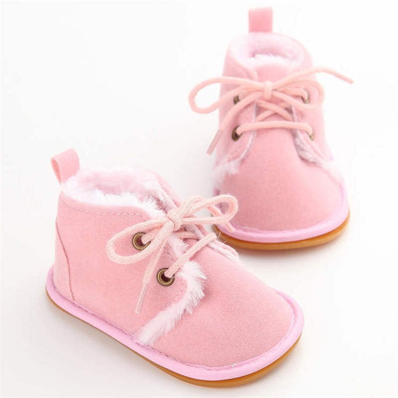 Νέα Snow Baby Booties Παπούτσια Boy Boy Girl Παπούτσια Κούνιας Χειμώνας Ζεστή Βαμβακερή Αντιολισθητική Σόλα Νεογέννητα νήπια First Walkers Παπούτσια