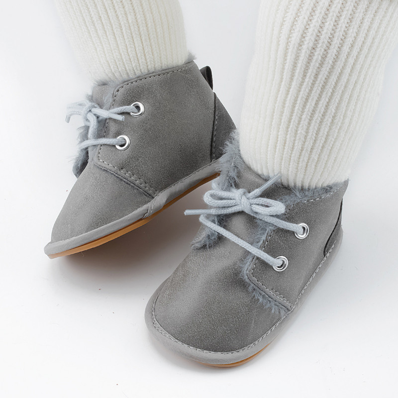 Νέα Snow Baby Booties Παπούτσια Boy Boy Girl Παπούτσια Κούνιας Χειμώνας Ζεστή Βαμβακερή Αντιολισθητική Σόλα Νεογέννητα νήπια First Walkers Παπούτσια