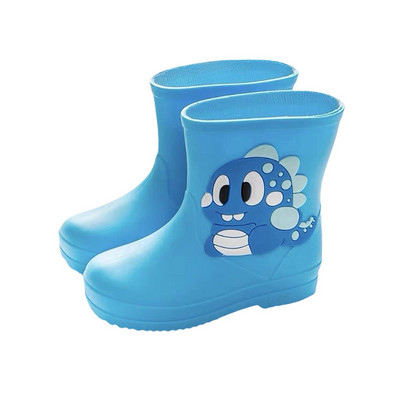 Blotona 3 farby Detské dievčenské chlapčenské gumáky s krásnym kresleným dinosaurom a zvieracím vzorom, nepremokavé gumáky pre deti