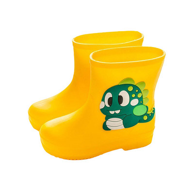 Blotona 3 farby Detské dievčenské chlapčenské gumáky s krásnym kresleným dinosaurom a zvieracím vzorom, nepremokavé gumáky pre deti